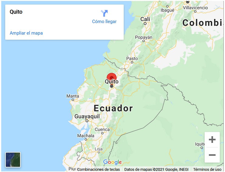 Mapa Ecuador